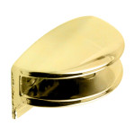 Soporte Media Luna Para Cristal 10Mm Oro