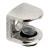 Soporte Estante Cristal Filo Para Tornillo Niquel  Regulable. (100 uds.)