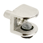 Soporte Estante Cristal Filo Piv.d5 Niquel  Regulable. (100 uds.)