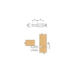 Soporte Estante Clon Piv.3Mm D5-17 Niquel (100 uds.)