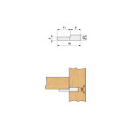 Soporte Estante Paleta Piv.5Mm Hierro Niquel (100 uds.)