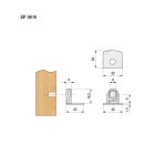 Soporte Bibo Zamak 20X22 Sp18-20 Con Agujero (100 uds.)