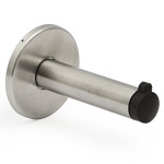 Percha Roseta Cabine Inoxidable Con Tope Goma Inoxidable 304