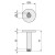 Percha Roseta Cabine Inoxidable Con Tope Goma Inoxidable 304