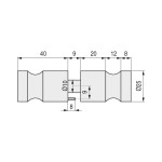 Pomos Ø25Mm Cabine Inoxidable (Juego)