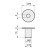 Tuerca Union Allen.5 Cabeza Bombata Ø10 M8X16 Niquelado (100 uds.)
