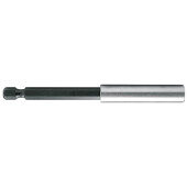 Portapuntas Magnético Puntas 1/4. Inserción 1/4". Acero. Longitud 100Mm. Sin Anillo De Retención
