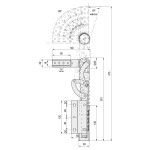 Resorte Compas Elevable 6 Posiciones 90-180º Con Guia C/Escuadra, Desplazamiento Guiado C/Sofa