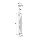 Soporte Telescopico 10P Confe L260 Zincado
