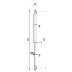 Piston A Gas Canape Q&Q Germany 1500N