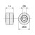 Rodillo Plastico Nylon Negro 20Mm. A-6