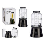 Jarra de Cristal Transparente Vivalto DW6004S-1 Negro Transparente Metal Cristal Plástico 3,8 L Enfriador