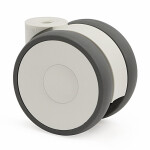 Rueda Giratoria Linea A/Poliuretano Ø100 Sin Freno Nucleo Poliamida. Aro Poliuretano.