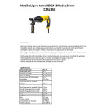 Martillo Combinado Dewalt 800W Sds-Plus D25133K