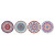 Posavasos DKD Home Decor Mandala 4 Unidades (10,8 x 10,8 x 0,7 cm)