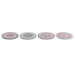 Posavasos DKD Home Decor Mandala 4 Unidades (10,8 x 10,8 x 0,7 cm)