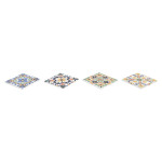 Posavasos DKD Home Decor Azulejo 4 Unidades (10,8 x 10,8 x 0,7 cm)