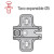 Calzo Avion Montaje Directo 5 C95 1.5Mm B1233Mg15L3 Montaje Directo Con Taco 5Mm.