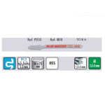 5 Hoja Calar Chapa/Alum/Curvo 5513 T218A Metal Fino( 1.5-3) En General.21 Dientes