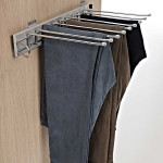 Pantalonero Lateral Optima 9 Posiciones Cromo Izquierda 9Perchas. Extraible. Suj.lateral Izquierda.