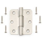 Bisagra Plana Cabine Sin Muelle Inoxidable 76X65X2,3