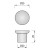 Pomo Acero Inoxidable Rami D13 30Mm H25