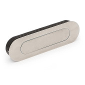 Tirador Embutir Ovalado 155X45X19 Inoxidable C/M Con Muelle. Inoxidable 304.