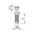 Tornillo Soporte Cazoleta Ø6X8Mm Zincado (16,5Mm) (100 uds.)
