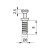 Tornillo Soporte Cazoleta Ø6X8Mm Zincado (16,5Mm) (100 uds.)
