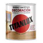 Barniz Tinte Satinado Titanlux Caoba Y Wengue 750 Ml Para Interior Y Exterior