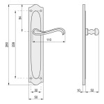 Manilla Laton Flavia 8300 280X50 Bronce