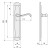 Manilla Laton Flavia 8300 280X50 Bronce