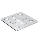 Placa Cuadradas Flora 40-40 G.0,7Mm Zincado (100 uds.)