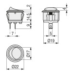 Interruptor Unipolar Dyal Para Embutir Blanco