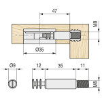 Tirante M8X58 Galvanizado Para Excéntrica Ex35