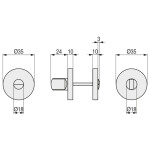 Muletilla Desbloqueo Nexa Regulable Inoxidable 304 Ø38
