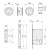 Kit Cerradura Puerta Corredera Ø60 Laton Pu Cilindro 20-20 Latonado.