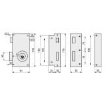 Cerradura De Sobreponer Ts10T6Dac. Acero Templado. Plateada - Tesa