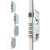 Cerradura Seg.tesa 5P Tlbf5Sclai Inoxidable Entrada 50Mm Cerradero 40Mm S/Cilindro