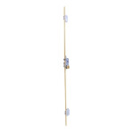 Cerradura Seguridad Bulones Tesa 3 Puntos T2B3566Le Cerradero 40Mm, Dorada, Esc/Abierto