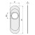 Escudo Embellecedor 165X74Mm Laton Mate