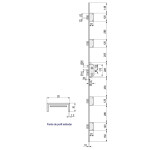 Cerradura Seg.tesa 5P Tlbf5Scle Oro Entrada 50Mm Cerradero 40Mm S/Cilindro