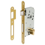 Cerradura Para Madera Tesa 130/58R/Ae Ent-50Mm, Dist-70Mm, C/Redondo, Dorada