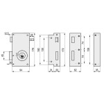 Cerradura Seg.sobreponer Tesa Ts10T6Iac Bombillo-T60, Plateada, Mano Izquierda