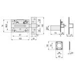 Cerradura Segur. Lince 3930-Hl Bom.70Mm. Llave Serreta
