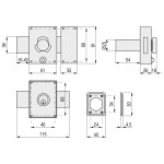 Cerradura Lince 3910 He B-50Mm