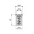 Soporte Embutir Automatico P/Pasadores 10X14Mm
