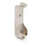 Soporte Tubo Ovalado Sujeción Superior M6 Niquelado Zamak - Soporte Para Perchero Y Sistema Basic (100 uds.)