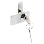 Cerradura Puerta Cristal Doble Cromo (12 uds.)