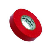 Cinta Aislante Eléctrica. Pvc. Rojo. Ancho 19Mm. Longitud 20M - 3M